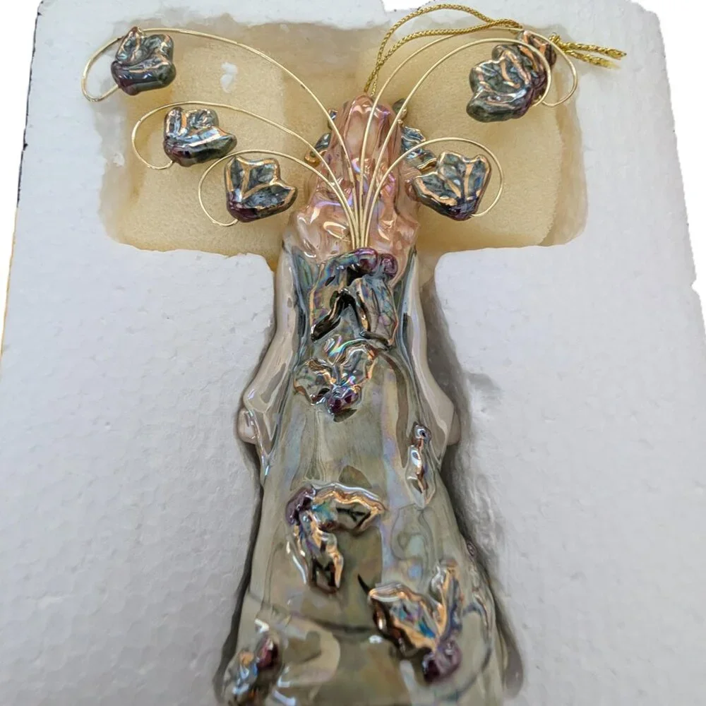 Blue Sky Clayworks Holly Berry Angel Bell